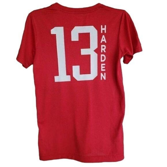 Boy's James Harden NBA Houston Rockets T-Shirt #13 Harden Red Large NWOT - Picture 2 of 4